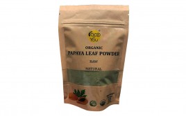 Food 4 You Organic Papaya Leaf Powder (Raw Natural)  Pack  200 grams